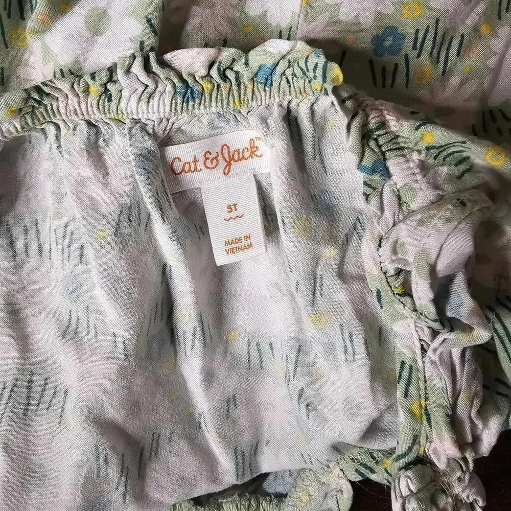 Cat & Jack Girls' Floral Dress 5T
